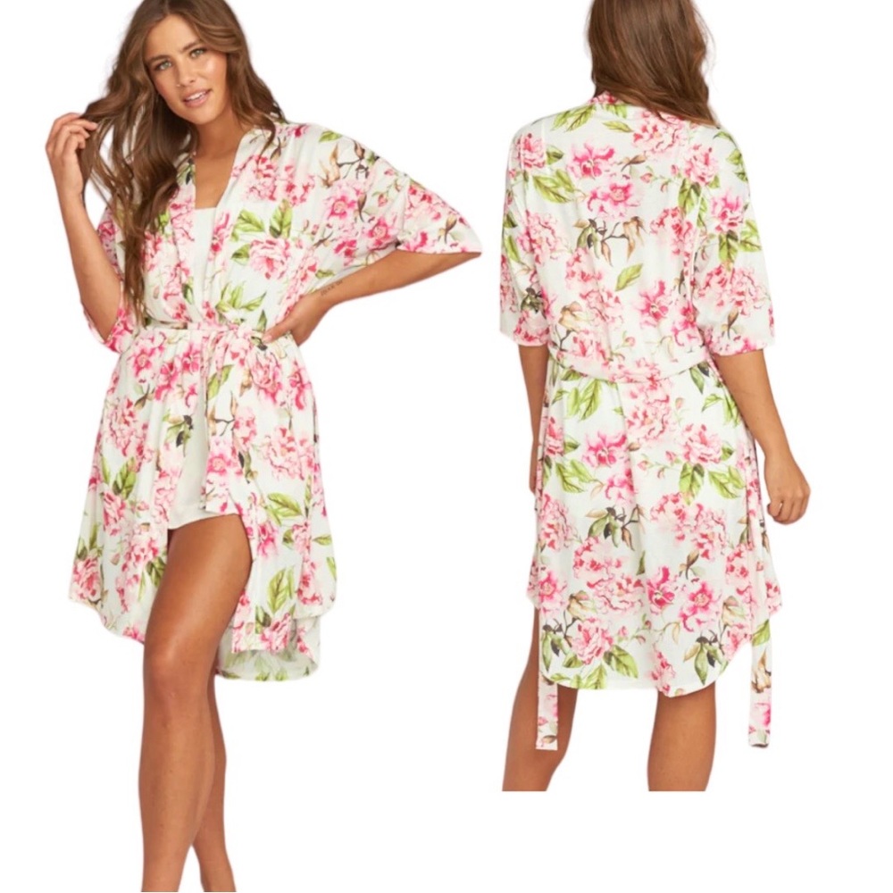 Show Me Your MuMu Floral Print Brie Robe O/S